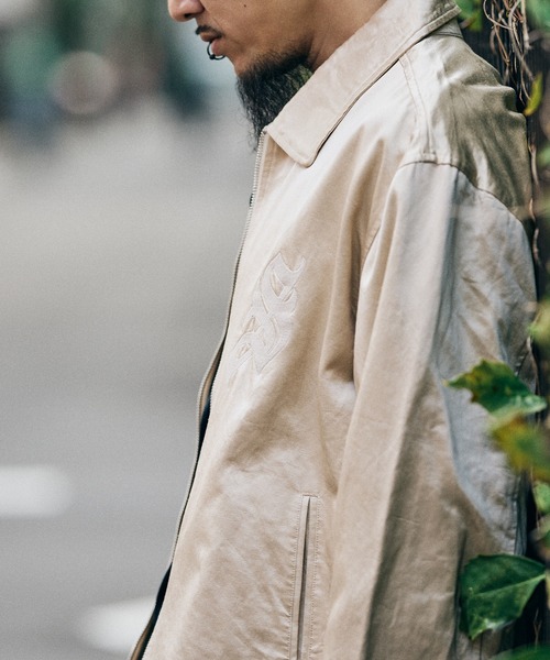 Subciety(サブサエティ)の「Satin swing top(ブルゾン・メンズ・アイボリー/ネイビー/ピンク・SMALL/MEDIUM/LARGE/X-LARGE)」の19枚目の写真