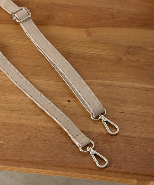 Jena espace merveilleux（ジェナ　エスパスメルヴェイユ）の「本革ポケットミニバッグ（トートバッグ・レディース・ベージュ/ブラック・FREE）」の18枚目の写真