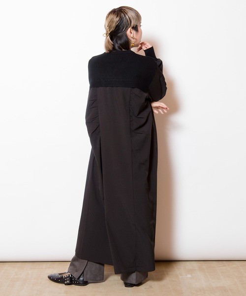 セール】切替配色ニットワンピース（ワンピース）｜OSMOSIS