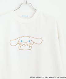 sanrio | サンリオキャラクターズ サガラ刺繍 裏起毛ビッグシルエットトレーナー(スウェット)