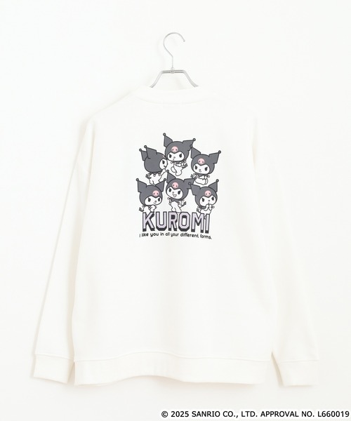 sanrio（サンリオ）の「サンリオキャラクターズ サガラ刺繍 裏起毛ビッグシルエットトレーナー（スウェット・レディース・ダークブルー/オフホワイト/ホワイト系/ダークラベンダー/ダークブラウン/ホワイト系2/クリーム/ホワイト系3/ブラック/ライトピンク/ブラック系/オートミール/ネイビー/ベージュ・FREE）」の19枚目の写真