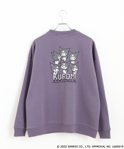 sanrio（サンリオ）の「サンリオキャラクターズ サガラ刺繍 裏起毛ビッグシルエットトレーナー（スウェット・レディース・ダークブルー/オフホワイト/ホワイト系/ダークラベンダー/ダークブラウン/ホワイト系2/クリーム/ホワイト系3/ブラック/ライトピンク/ブラック系/オートミール/ネイビー/ベージュ・FREE）」の16枚目の写真