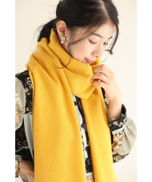 大人の遊び心 冬の顔映え カラーマフラー（マフラー）｜CAWAII