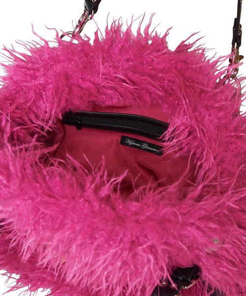 HYSTERIC GLAMOUR(ヒステリックグラマー)の「スタッズベルト ファーバッグ(トートバッグ・レディース・ブラック/ピンク/グリーン・FREE)」の7枚目の写真