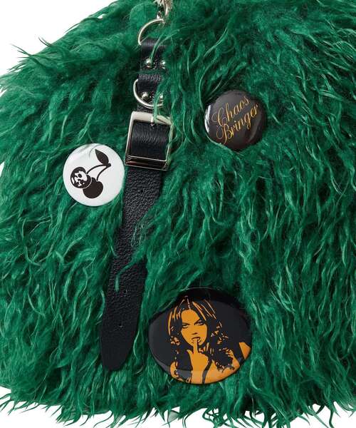 HYSTERIC GLAMOUR(ヒステリックグラマー)の「スタッズベルト ファーバッグ(トートバッグ・レディース・ブラック/ピンク/グリーン・FREE)」の12枚目の写真
