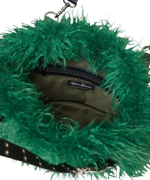 HYSTERIC GLAMOUR(ヒステリックグラマー)の「スタッズベルト ファーバッグ(トートバッグ・レディース・ブラック/ピンク/グリーン・FREE)」の13枚目の写真