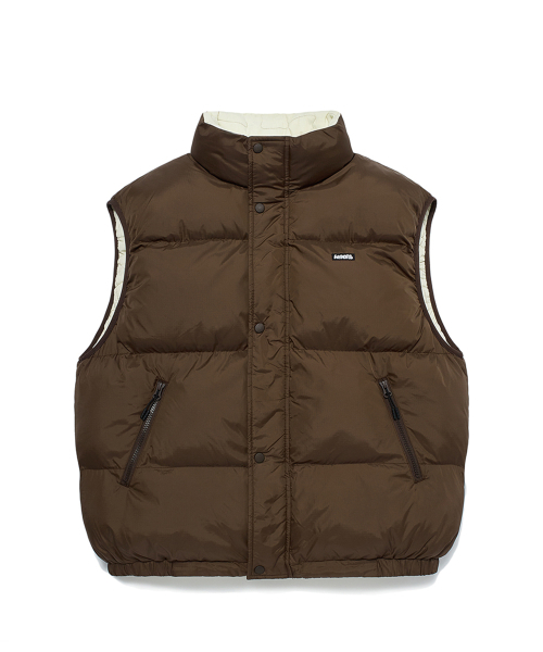 WKNDRS(ウィーキャンドース)の「PUZZLE PUFFER VEST (BEIGE)(ダウンベスト・レディース・その他・LARGE/X-LARGE/MEDIUM)」の1枚目の写真