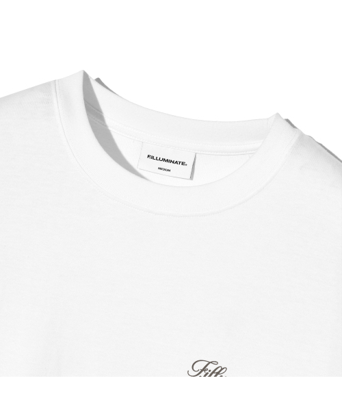 F.ILLUMINATE(フィルミネイト)の「スクリプトロゴTシャツ-ホワイト(Tシャツ/カットソー・レディース・その他・SMALL/MEDIUM/LARGE)」の3枚目の写真