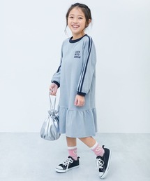 devirock（デビロック）の「裾フリル サイドラインレース 長袖ワンピース（ワンピース）」