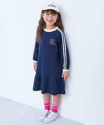 devirock（デビロック）の「裾フリル サイドラインレース 長袖ワンピース（ワンピース）」