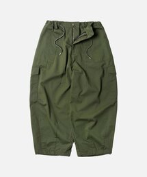 FRIZMWORKS（フリズムワークス）の「TWILL CARGO BALLOON PANTS _ OLIVE（スウェットパンツ）」