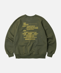 SERVICE LABEL SWEATSHIRT _ OLIVE