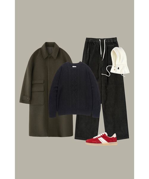 TOFFEE（トフィー）の「コーデュロイワイドバンディングパンツ（ブラック）（その他パンツ・メンズ・その他・MEDIUM/LARGE/X-LARGE）」の11枚目の写真