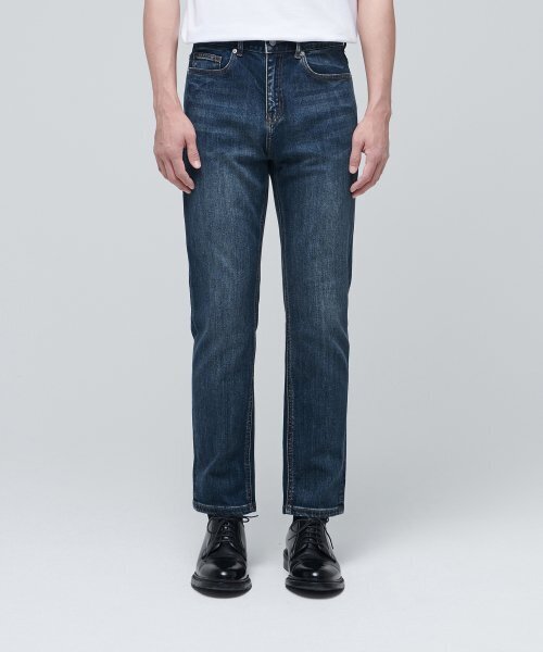 MUSINSA STANDARD（ムシンサスタンダード）の「KIPASスリムクロップドデニムパンツ[ミディアムインディゴ]（デニムパンツ・メンズ・その他・32/30/31/26/27/28/29/38）」の2枚目の写真