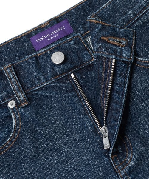MUSINSA STANDARD（ムシンサスタンダード）の「KIPASスリムクロップドデニムパンツ[ミディアムインディゴ]（デニムパンツ・メンズ・その他・32/30/31/26/27/28/29/38）」の4枚目の写真