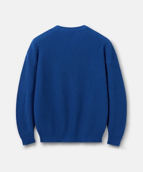 TAKEASY（テイクイージー）の「ラムスウールクルーネックオーバーニット（ブルー）（ニット/セーター・メンズ・その他・SMALL/MEDIUM/LARGE）」の7枚目の写真
