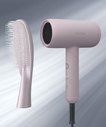 SALONIA（サロニア）の「SALONIA サロニア スムースシャイン ドライヤー ヘアブラシ 2点セット 大風量 速乾 軽量 ヘアドライヤー ヘアダイコーム スカルプケア ツヤ髪（美容器具）」