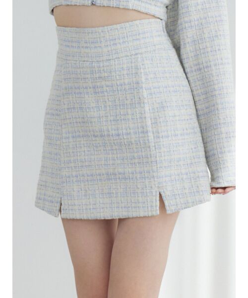 EATME（イートミー）の「【SETUP】ダブルスリットミニスカート（スカート・レディース・ピンク/ブルー/ブラック・FREE）」の3枚目の写真