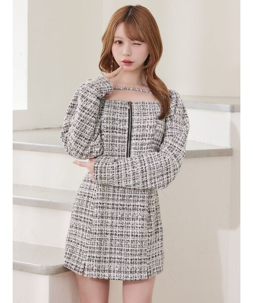 EATME（イートミー）の「【SETUP】ダブルスリットミニスカート（スカート・レディース・ピンク/ブルー/ブラック・FREE）」の6枚目の写真