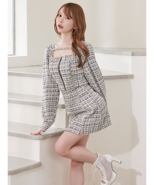 EATME（イートミー）の「【SETUP】ダブルスリットミニスカート（スカート・レディース・ピンク/ブルー/ブラック・FREE）」の8枚目の写真