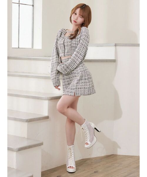 EATME（イートミー）の「【SETUP】ダブルスリットミニスカート（スカート・レディース・ピンク/ブルー/ブラック・FREE）」の10枚目の写真