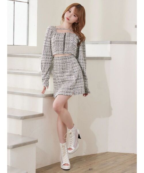 EATME（イートミー）の「【SETUP】ダブルスリットミニスカート（スカート・レディース・ピンク/ブルー/ブラック・FREE）」の12枚目の写真