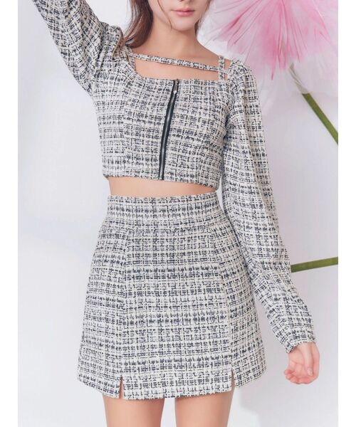 EATME（イートミー）の「【SETUP】ダブルスリットミニスカート（スカート・レディース・ピンク/ブルー/ブラック・FREE）」の16枚目の写真