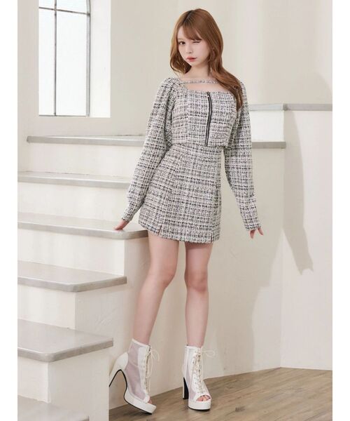 EATME（イートミー）の「【SETUP】ダブルスリットミニスカート（スカート・レディース・ピンク/ブルー/ブラック・FREE）」の18枚目の写真