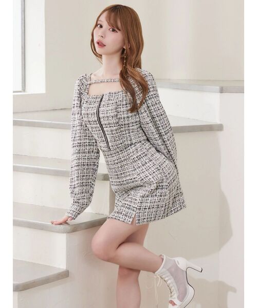 EATME（イートミー）の「【SETUP】ダブルスリットミニスカート（スカート・レディース・ピンク/ブルー/ブラック・FREE）」の19枚目の写真