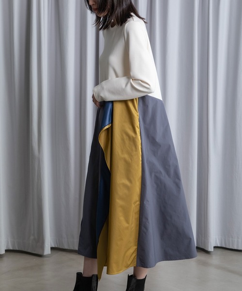 MARECHAL TERRE（マルシャルテル）の「ドッキングワンピース（ワンピース・レディース・チャコールグレー/ブラック/アイボリー/ネイビー・MEDIUM）」の17枚目の写真