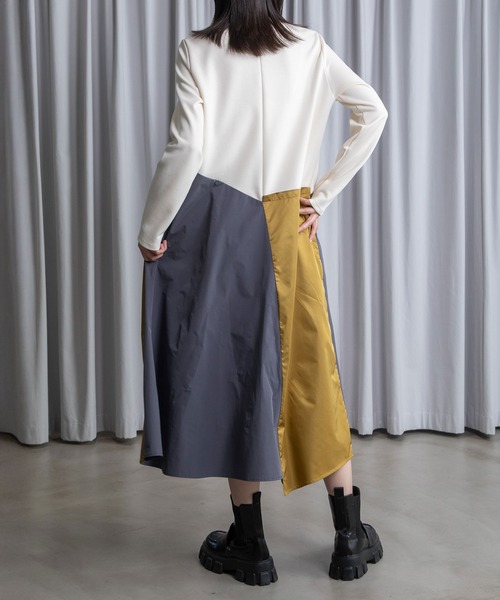 MARECHAL TERRE（マルシャルテル）の「ドッキングワンピース（ワンピース・レディース・チャコールグレー/ブラック/アイボリー/ネイビー・MEDIUM）」の18枚目の写真