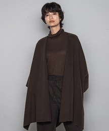 MAYSON GREY（メイソングレイ）の「ニット両面パイルノーカラーポンチョ（ダウンジャケット/コート）」