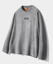 DIMITRI BLACK（ディミトリブラック）の「VLAD Pigment Slash Long Sleeve T-Shirt_Light Gray（Tシャツ/カットソー・メンズ）」