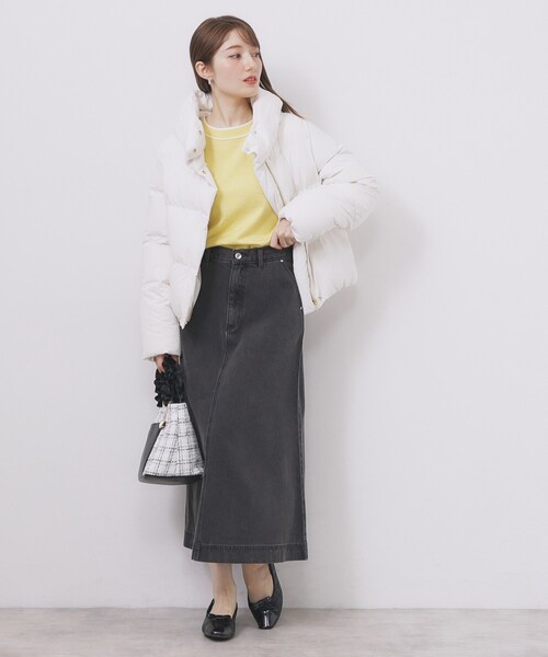 index（インデックス）の「サイドリボンバイカラーニット【洗濯機OK】（ニット/セーター・レディース・ベージュ系その他7/サックスブルー系4/ホワイト系9/ブラック系4/イエロー系その他6・36/38/40/42）」の19枚目の写真