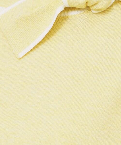 index（インデックス）の「サイドリボンバイカラーニット【洗濯機OK】（ニット/セーター・レディース・ベージュ系その他7/サックスブルー系4/ホワイト系9/ブラック系4/イエロー系その他6・36/38/40/42）」の20枚目の写真