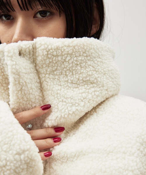 HANNE（アン）の「リバーシブルパディングショートコート（ダウンジャケット/コート・レディース・ブラック/グレー・FREE）」の20枚目の写真