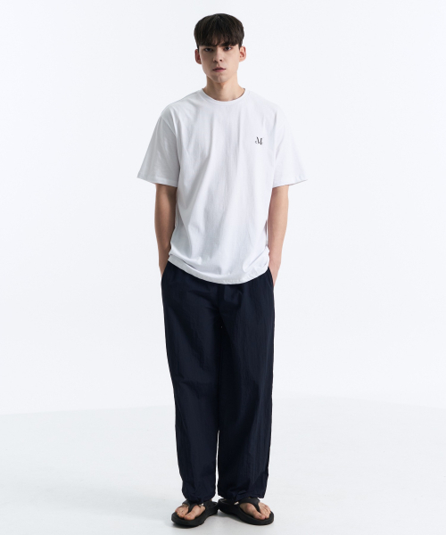 MUCENT(ムセント)の「シグニチャーバックラウンド円形ロゴルーズフィット半袖Tシャツ(ホワイト)(Tシャツ/カットソー・メンズ・ホワイト・LARGE/MEDIUM/X-LARGE)」の6枚目の写真