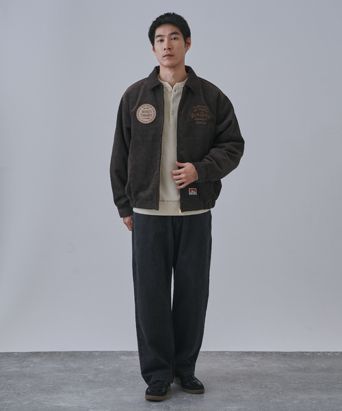 BEN DAVIS（ベンデイビス）の「BEN DAVIS別注 コーデュロイブルゾン（ブルゾン・メンズ・ブラウン/ネイビー・MEDIUM/LARGE）」の3枚目の写真