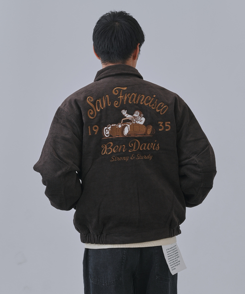 BEN DAVIS（ベンデイビス）の「BEN DAVIS別注 コーデュロイブルゾン（ブルゾン・メンズ・ブラウン/ネイビー・MEDIUM/LARGE）」の6枚目の写真