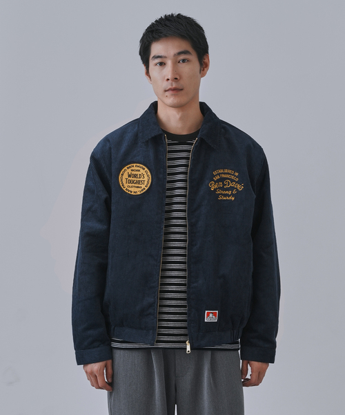 BEN DAVIS（ベンデイビス）の「BEN DAVIS別注 コーデュロイブルゾン（ブルゾン・メンズ・ブラウン/ネイビー・MEDIUM/LARGE）」の8枚目の写真