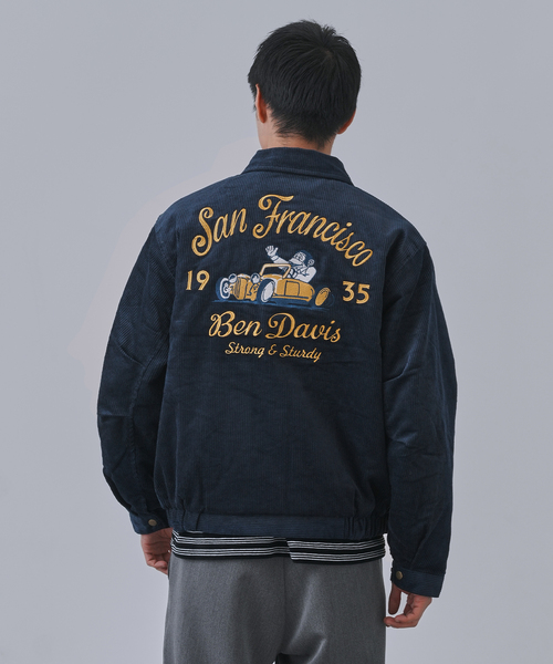 BEN DAVIS（ベンデイビス）の「BEN DAVIS別注 コーデュロイブルゾン（ブルゾン・メンズ・ブラウン/ネイビー・MEDIUM/LARGE）」の10枚目の写真