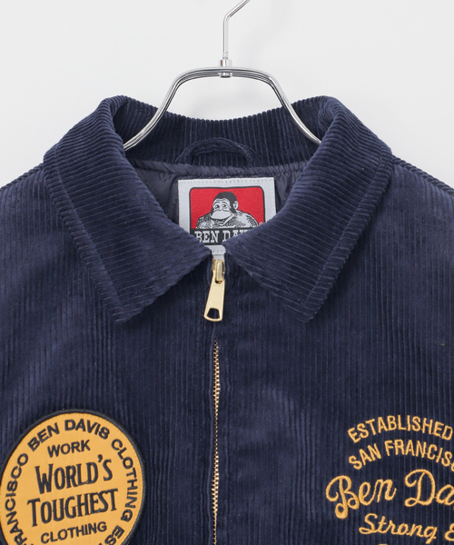 BEN DAVIS（ベンデイビス）の「BEN DAVIS別注 コーデュロイブルゾン（ブルゾン・メンズ・ブラウン/ネイビー・MEDIUM/LARGE）」の12枚目の写真