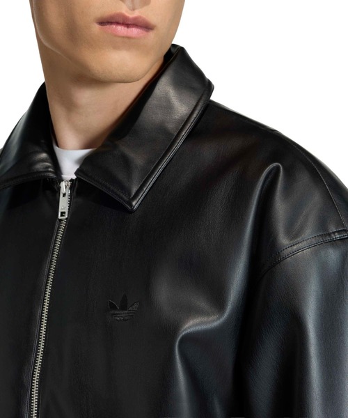 adidas PREMIUM ESSENTIALS PLEATHER BOMBER JACKET / アディダス