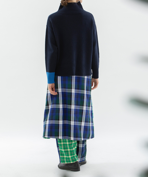 nop de nod(ノップドゥノッド)の「miscチェックストレートパンツ(その他パンツ・レディース・ダークブルー/レッド/グリーン・M)」の17枚目の写真