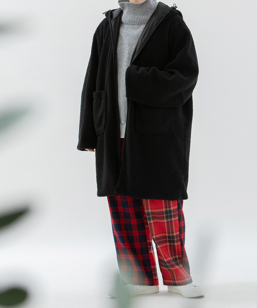nop de nod(ノップドゥノッド)の「miscチェックストレートパンツ(その他パンツ・レディース・ダークブルー/レッド/グリーン・M)」の10枚目の写真