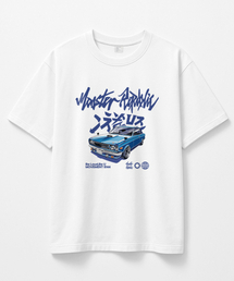 レトロドリフトブルーTシャツホワイト_8144