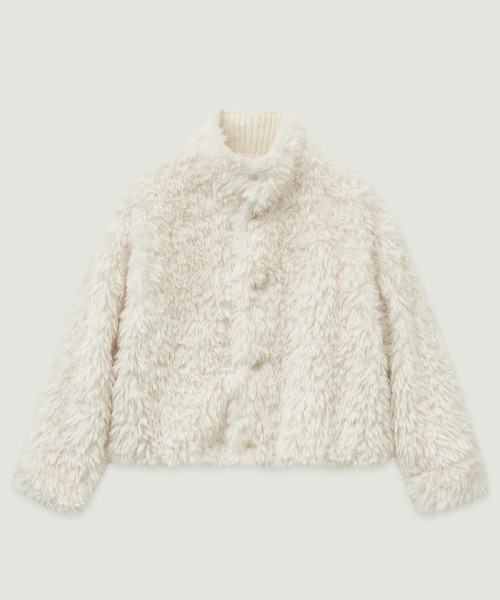 LMOOD(エルムード)の「(W) フォメリバーシブルコーデュロイファージャケットクリーム(ムートンコート・レディース・その他・FREE)」の3枚目の写真