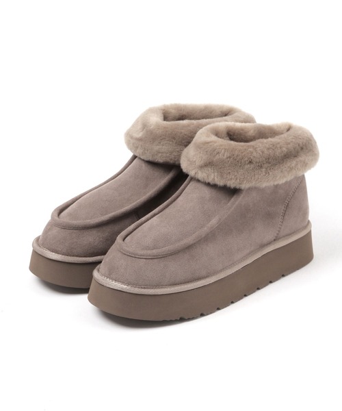 studio CLIP（スタディオクリップ）の「撥水ファームートンブーツ（ブーツ・レディース・ベージュ/ブラック/ライトグレー・LARGE/MEDIUM）」の6枚目の写真