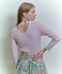 WEB限定【LOULOU WILLOUGHBY】フェザースリーブプルオーバー（ニット