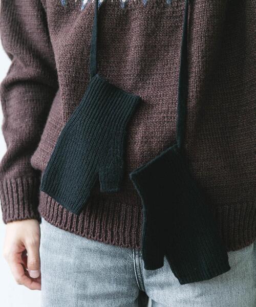 URBAN RESEARCH DOORS（アーバンリサーチドアーズ）の「2WAYニットグローブ（手袋・メンズ・ブラック/イエロー/ブルー・-）」の5枚目の写真